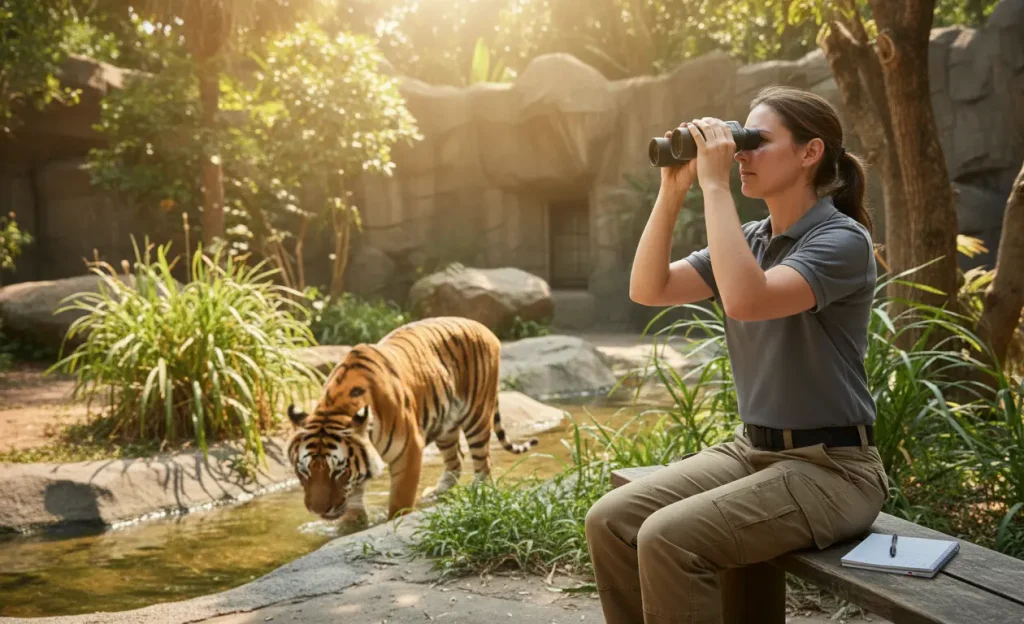 travailler dans un zoo observation et surveillance