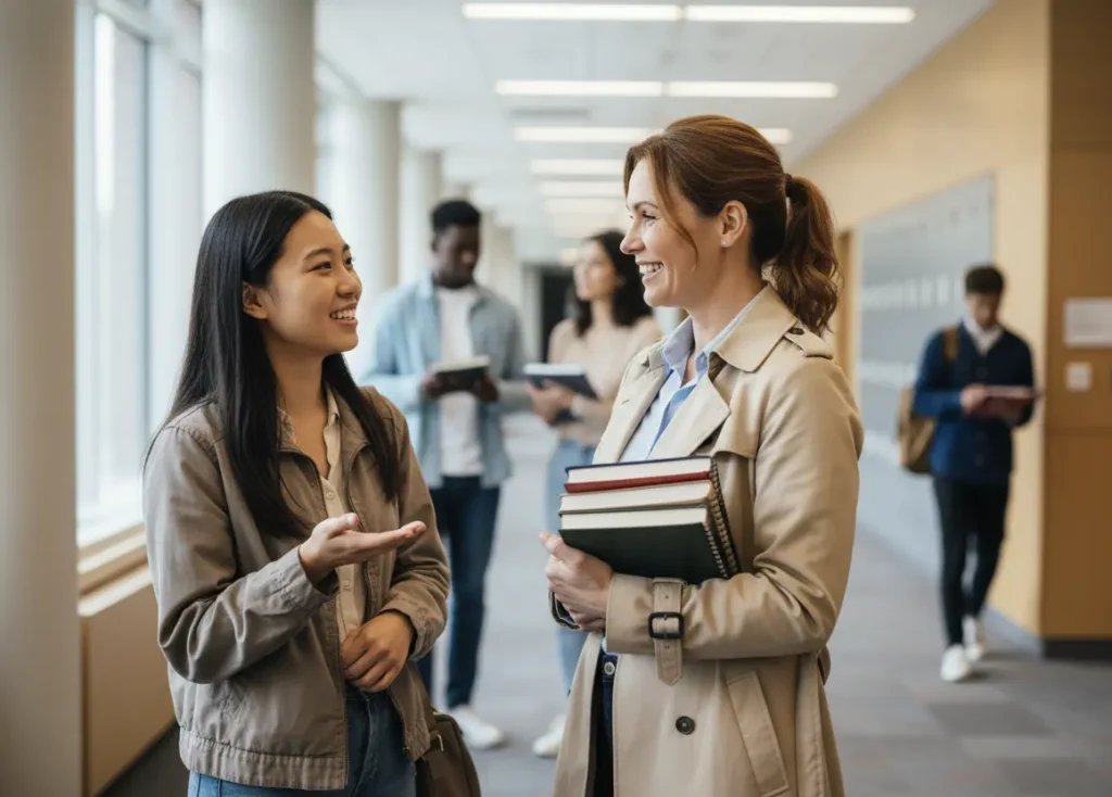 echange entre étudiant et apprenant orthophoniste