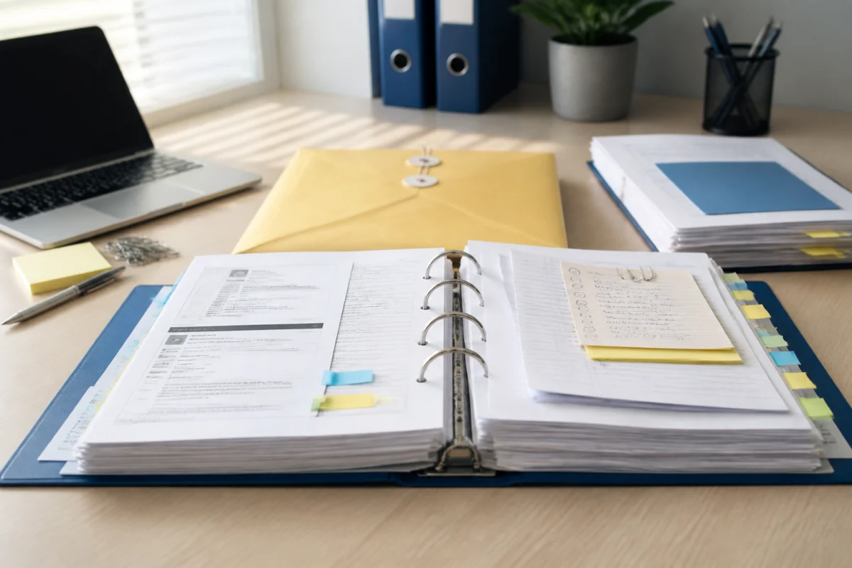 Exemple de plainte pour harcèlement psychologique avec documents justificatifs, courriels et notes chronologiques classés méthodiquement